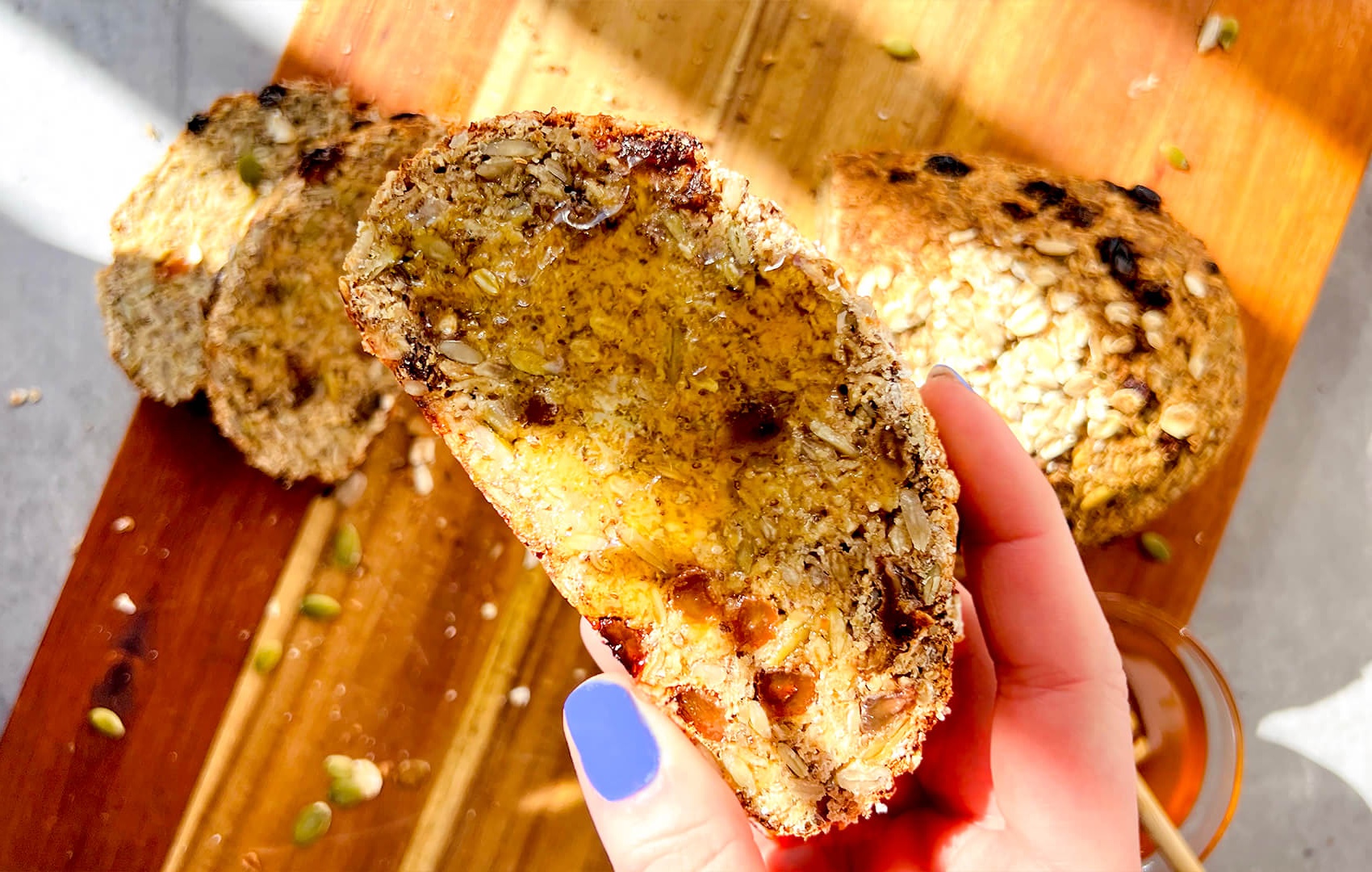 cottage cheese oat bread half sliced super easy to make 1