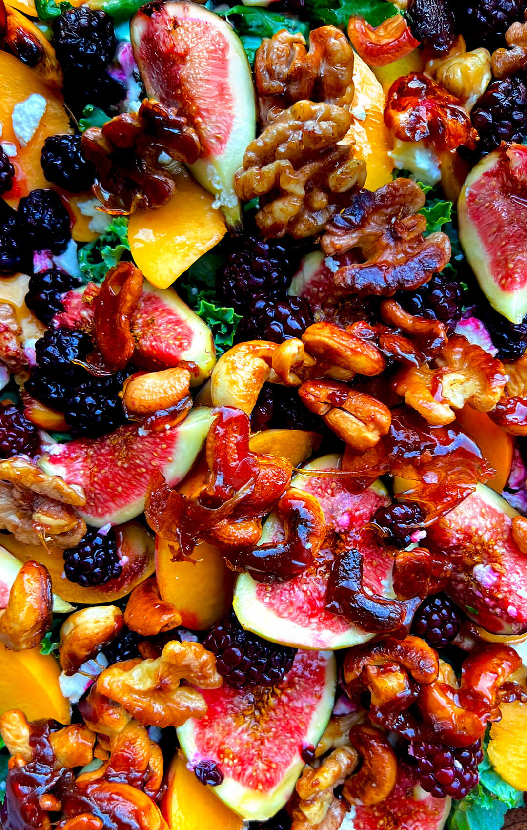 fig blackberry arugula salad