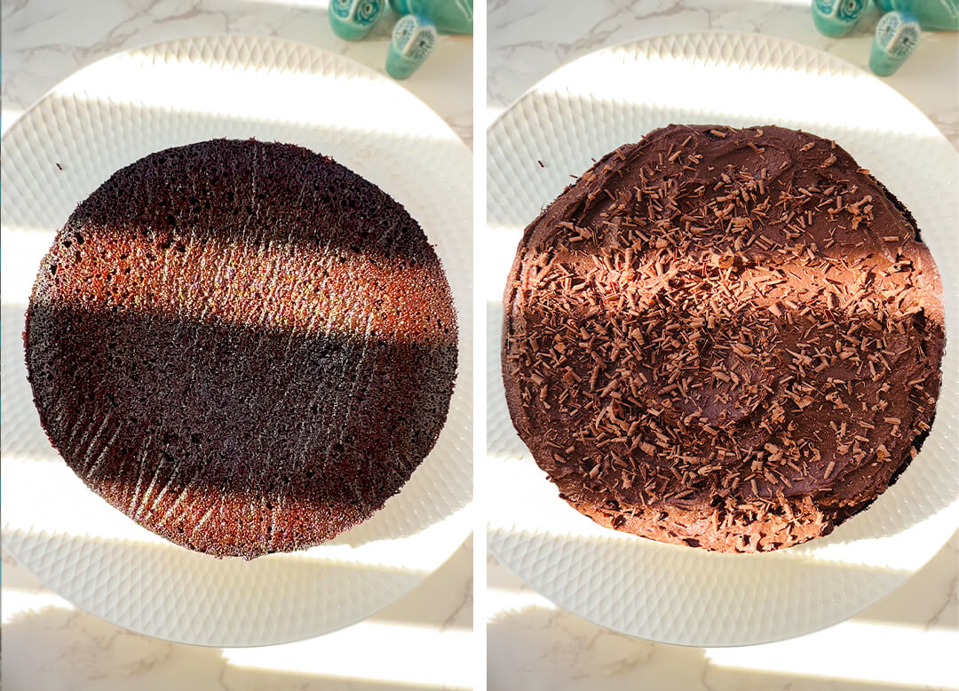 14 gluten free chocolate cake baking steps