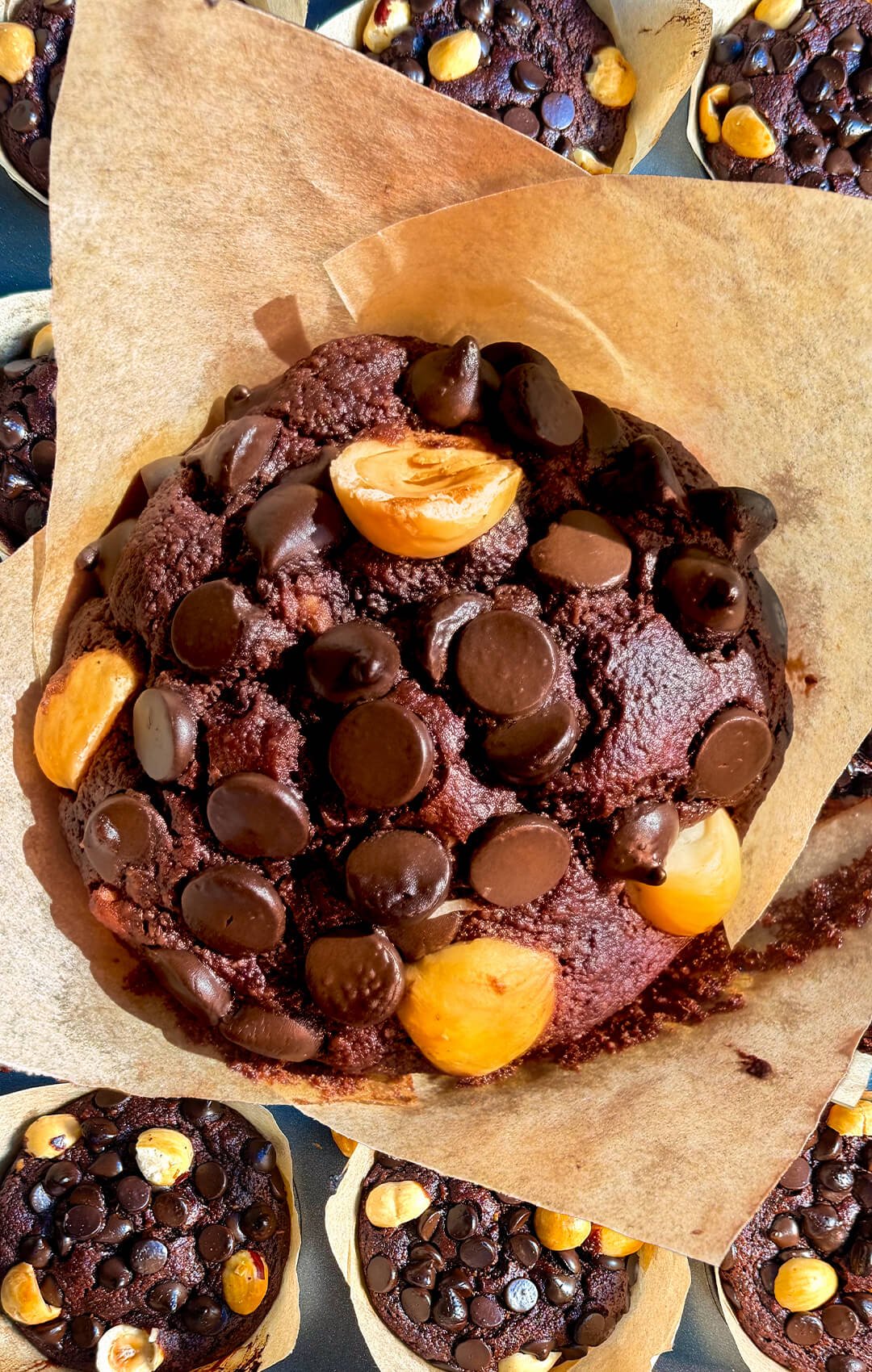 Chocolate Hazelnut Banana Muffin 09