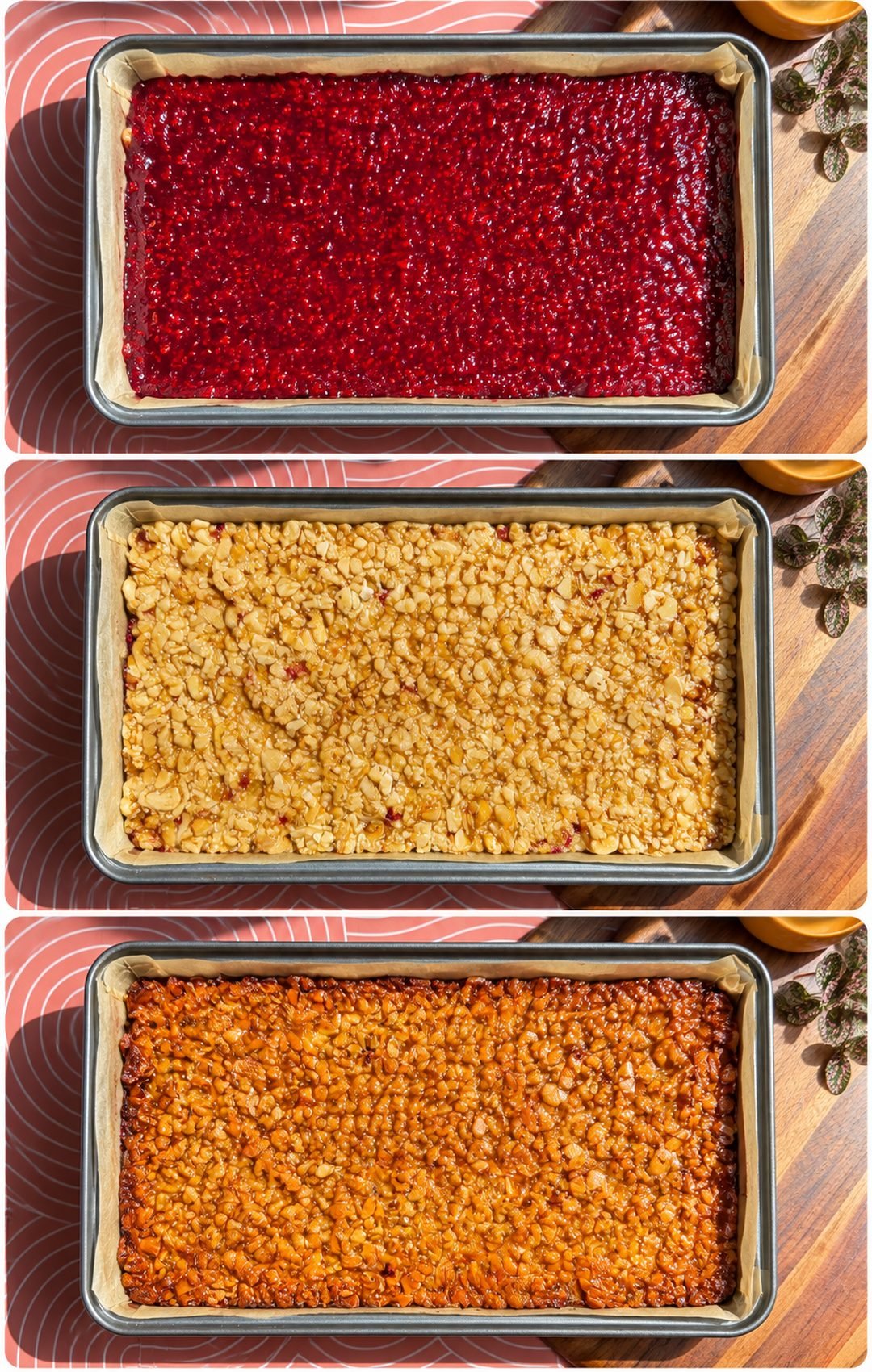 almond jam crunch cookie corners step 3 raspberry jam nut layer